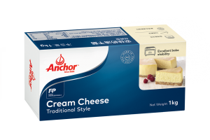 Cream Cheese, Traditional Style Traditionally cultured with a delicious creamy flavour, Anchor Cream Cheese blends beautifully with a wide range of sweet and savoury flavours. The cream cheese performs in hot and cold recipes making it ideal for bakery applications.