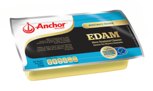 EDAM Soft and creamy texture with mild to medium flavour. deal for slicing, melting and grilling. Great as a light and healthy alternative ( less fat and high in protein ).